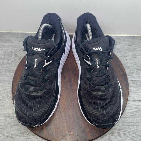Hoka One One Gaviota 4 1123198-BWHT Sneakers Men’s 11.5 D Black Running Shoes main image 9